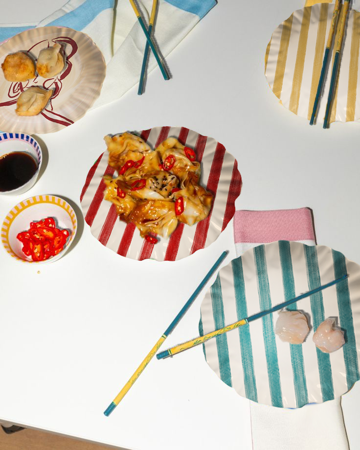 Prato Sobremesa - Listras Ouro