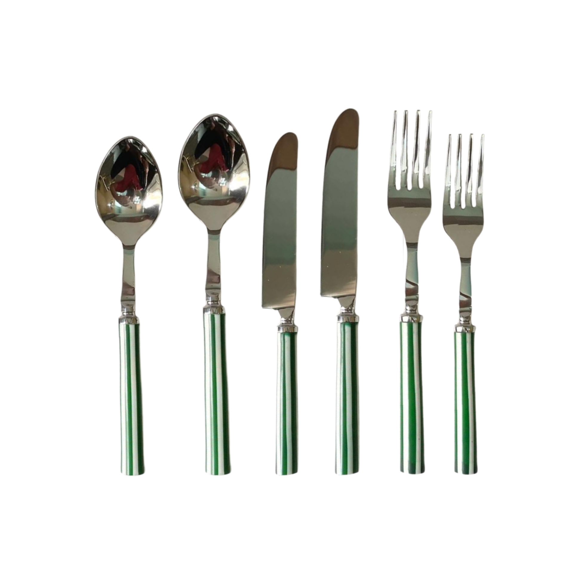 Faqueiro Listra Verde - 36 peças