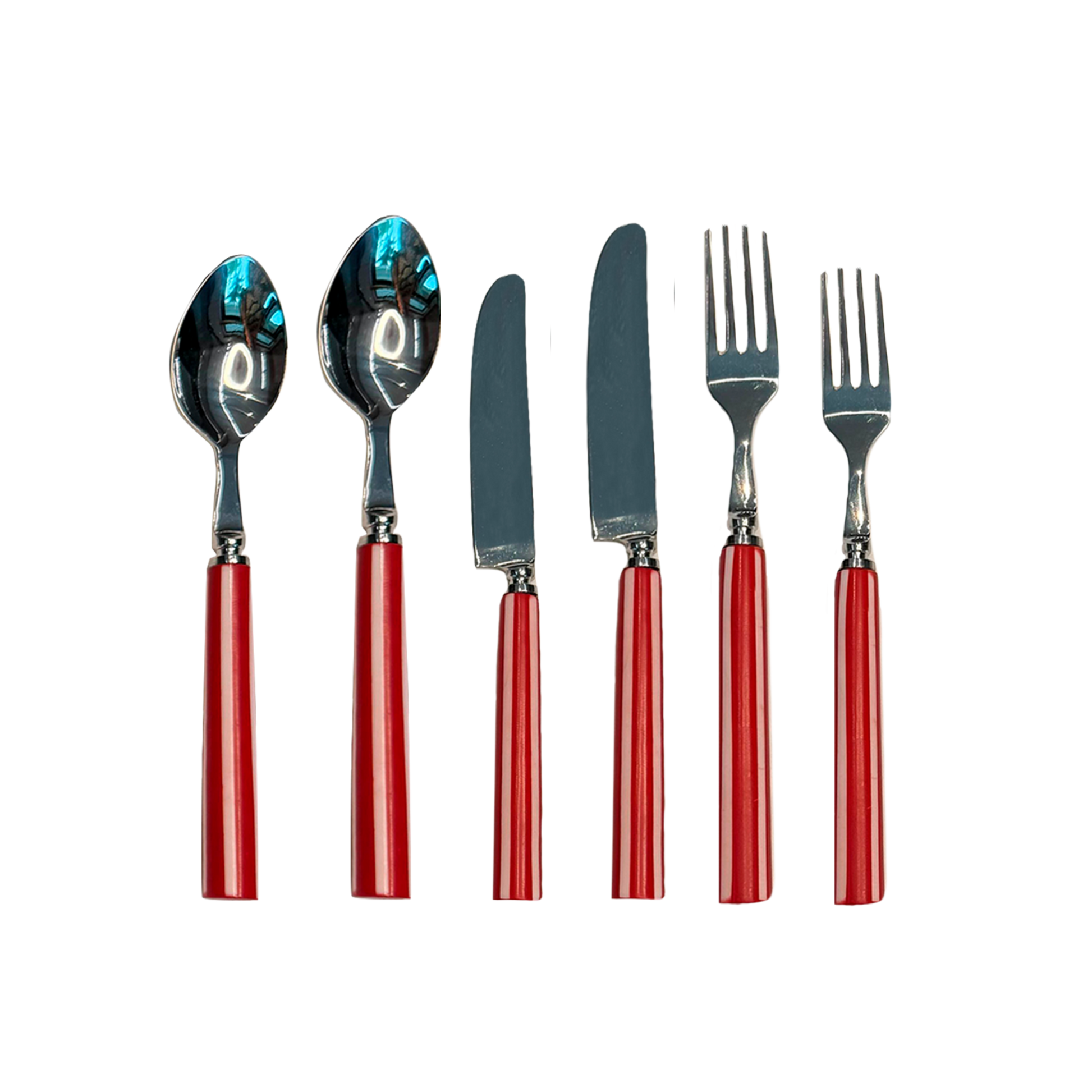 Faqueiro Listra Vermelha - 36 peças