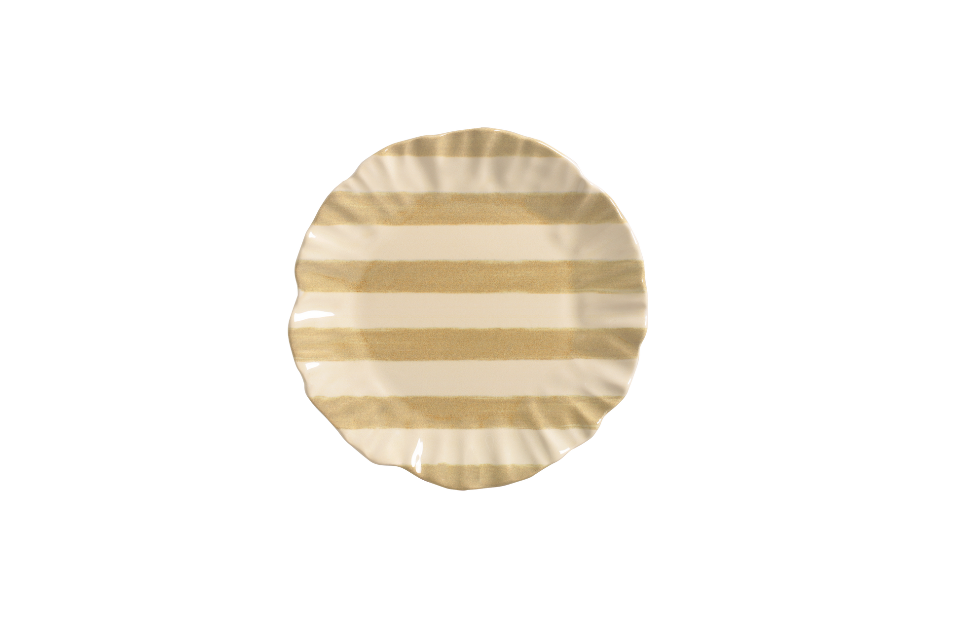 Prato Sobremesa - Listras Ouro